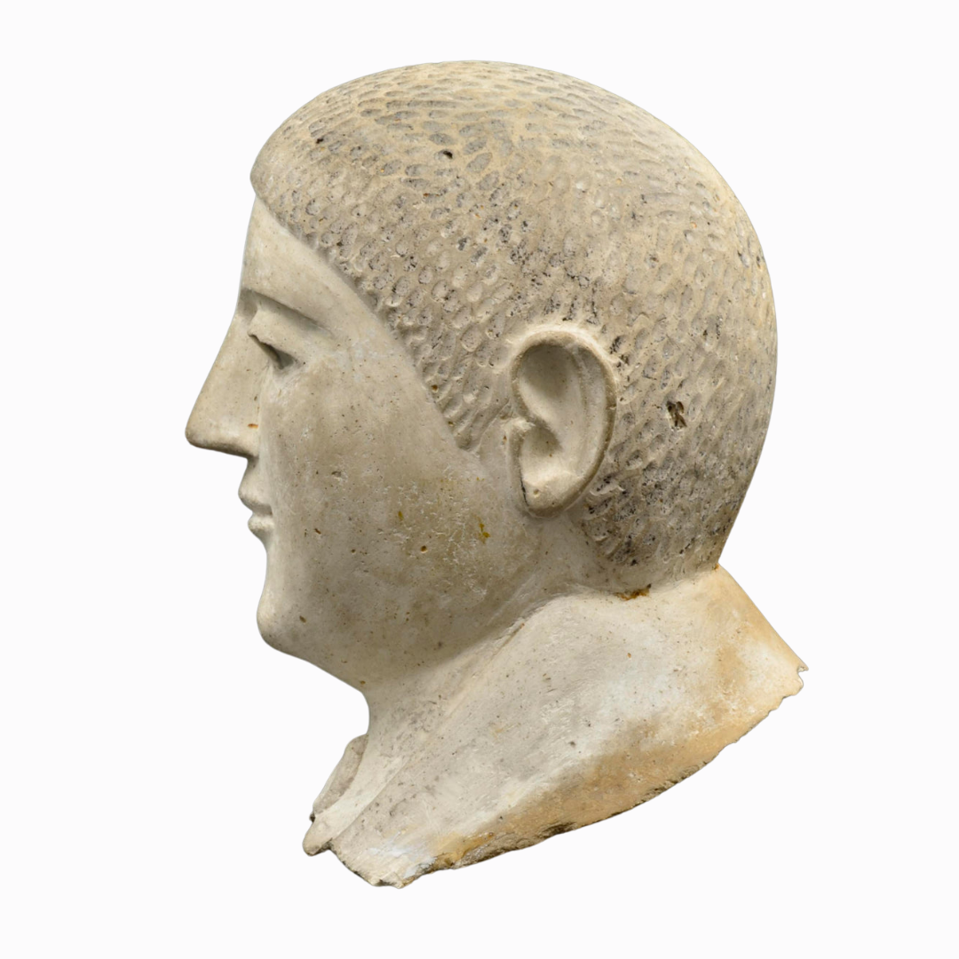 Roman Egyptian Plaster Male Portrait Mask
