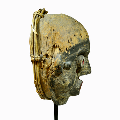 African Ibibio Wood Carved Mask