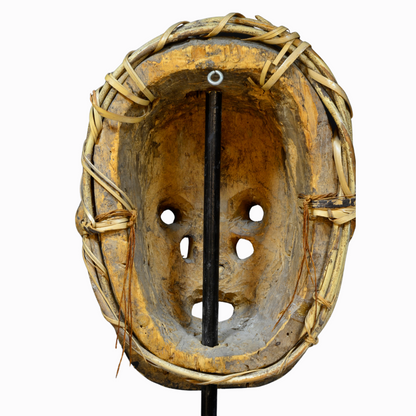 African Ibibio Wood Carved Mask